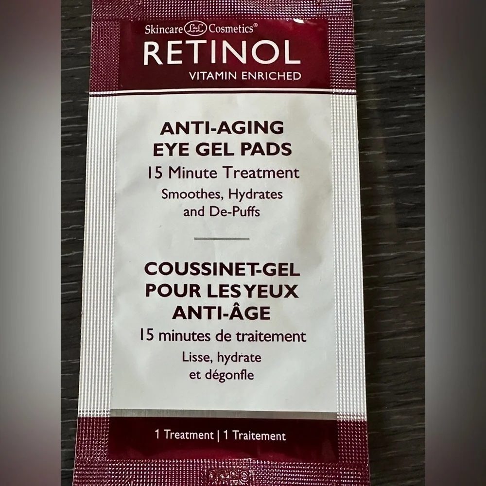 Retinol anti-aging eye gel pads.  Original  Instant De-Puff Treatment.  9 pads